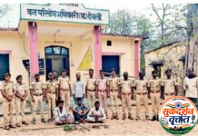 राज्य प्राणी शेकरूची शिकार वनविभागाच्या पथकाने त्रिकुटाला ठोकल्या बेड्या..! वनपरिक्षेत्र देचली अंतर्गत येणाऱ्या जोगनगुडा जंगलातील घटना ; संशयितांच्या घरातून भाला,लोखंडी तार व मांस जप्त..!