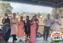 नवेगाव (मुरखळा) येथे ST.NCMC स्मार्ट कार्ड वाटप शिबिरास नागरिकांचा उत्स्फूर्त प्रतिसाद.