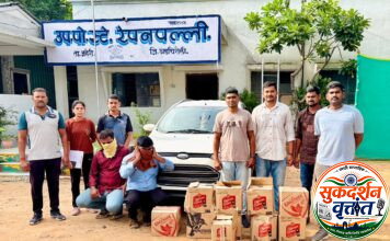 गडचिरोली पोलीसांनी केला अवैध दारु व चारचाकी वाहनासह एकूण 5,98,300/- रुपयांचा मुद्देमाल जप्त 📍स्थानिक गुन्हे शाखा व उपपोस्टे रेपनपल्ली पोलीसांची संयुक्त कारवाई