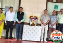 ने.हि.महाविद्यालयात लोकमान्य टिळक जयंती साजरी.