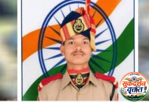 पश्चिम बंगालमधील भारत – बांगलादेश सीमेवर कर्तव्य बजावताना गडचिरोली चा BSF जवान शहीद. 📍दहशतवाद्यांच्या गोळीबारात त्यांचा मृत्यू झाल्याने गडचिरोली जिल्ह्यावर शोककळा.