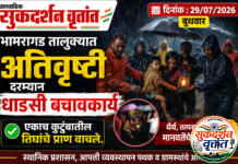 भामरागड तालुक्यात अतिवृष्टी दरम्यान धाडसी बचावकार्य ; एकाच कुटुंबातील तिघांचे प्राण वाचले.