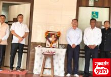 ने.हि.महाविद्यालयात माजी पंतप्रधान राजीव गांधी जयंती